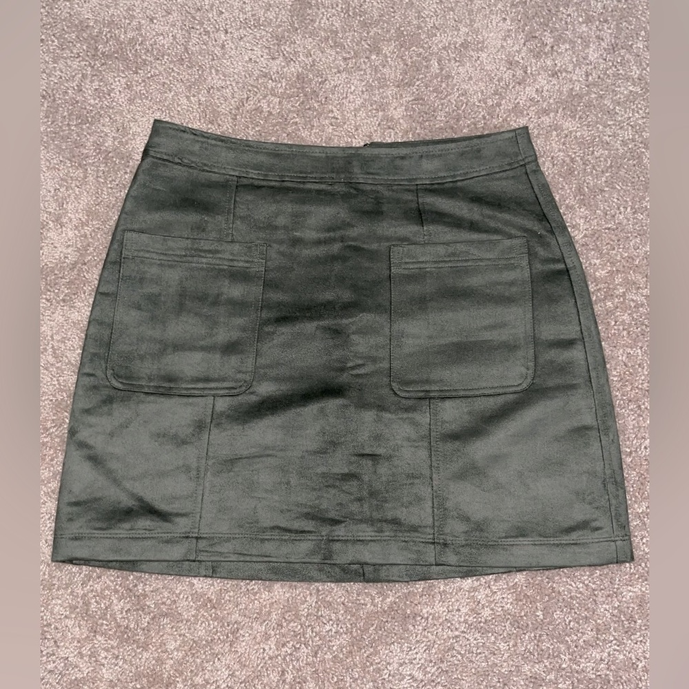 Suade Green Old Navy Skirt